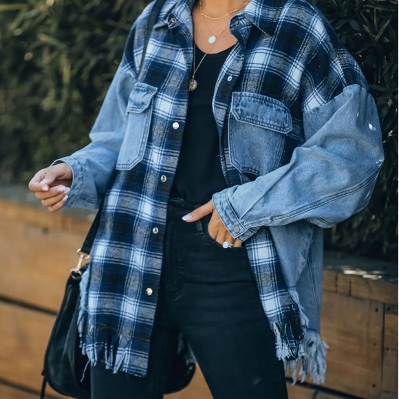 Dance & Marvel Jackets & Coats Nwt Dance And Marvel Plaid